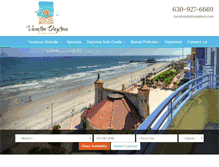 Tablet Screenshot of daytona-vacation-rentals.com